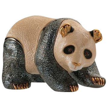 Panda Ceramic Sculpture
