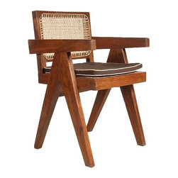 Pierre Jeanneret Mid Century Modern Conference Chair from Chandigarh, India - Armchairs And Accent Chairs