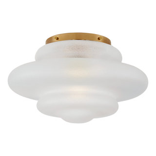 Flushmount, E.F. Chapman Alderly, Brass, Visual Comfort Lighting