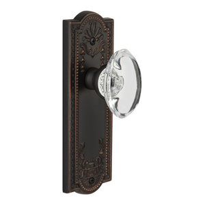 Single Dummy Timeless Bronze Grandeur Parthenon Plate with Provence Crystal Knob