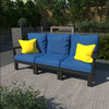Bespoke Sofa, Cobalt Blue/Black