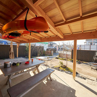 東京都下のアジアンスタイルのおしゃれなテラス・中庭の写真