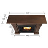 Hillcrest Indoor Ventless Gel Fireplace, Chestnut Oak