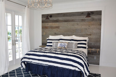 Reclaimed Oak Barn Siding Weathered Gray Bedroom Wall Accent