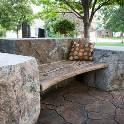 Custom Cut boulder tables - Landscaping Stones And Pavers