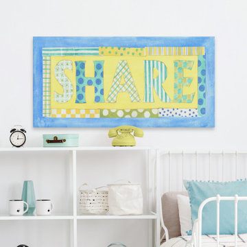 "Share" Painting Print on Wrapped Canvas