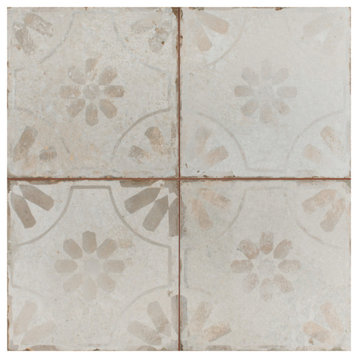 Kings Blume White Ceramic Floor and Wall Tile