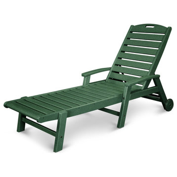 Trex Outdoor Furniture Yacht Club Wheeled Chaise, Rainforest Canopy