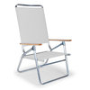 Light 'N Easy Folding Arm Chair, Various, White, Single Chair