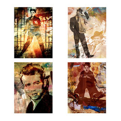 Ready2HangArt - Legends Canvas Wall Art, 4-Piece Set - Prints And Posters