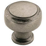 Amerock - Highland Ridge 1-3/16" 30 mm Diameter Cabinet Knob, Aged Pewter - The Amerock BP55312AP Highland Ridge 1-3/16 in (30 mm) Diameter Knob is finished in Aged Pewter. High-end glam meets down-to-earth farmhouse approachability in our chic, on-trend Highland Ridge collection. Aged Pewter is a warm and rich silver finish with darker undertones, reminiscent of an Old World feel. Designed to accent the curves and contours of each piece, Aged Pewter beautifully integrates the Traditional and Eclectic styles into your home. Founded in 1928, Amerock's award-winning home solutions including decorative and functional cabinet hardware, bath accessories, decorative hooks and wall plates have built the company's reputation for chic design accessories that inspire homeowners to express their personal style. Amerock offers a variety of styles and finishes at affordable prices that add the perfect finishing touch to any room