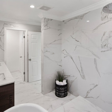 XL Master Bath Remodel with In-shower Tub