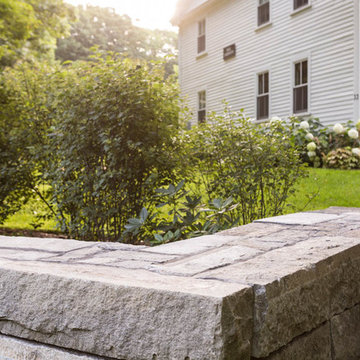 Custom Stone Wall & Lush Garden Project