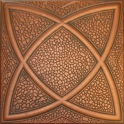 R 13 Styrofoam Ceiling Tile 20x20 - Antique Copper - Ceiling Tile