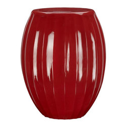Gemma Lacquer Spot Accent Table, Rust - Side Tables And End Tables