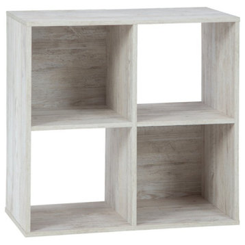 Bowery Hill Four CubeEngineered Wood  Organizer in Off White