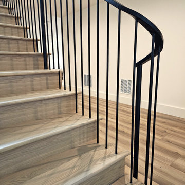Project #119 | White Oak Staircase with Stacked Bullnose Detail