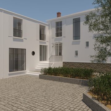 Restructuration et extension d'une maison à Meudon. 92