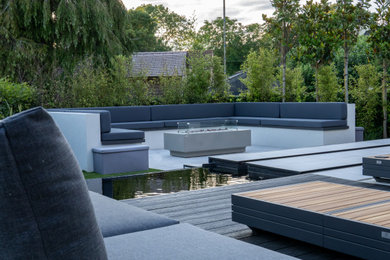 Design ideas for a terrace in Hertfordshire.