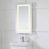 18"x30"Touch Sensor Hardwired LED Mirror, Color Changing Temp 3000K/4200K/6400K