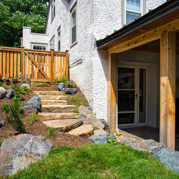 Project 3427-1 Outdoor Kitchen Pavilion + Covered Walkway + Garage + Landscaping