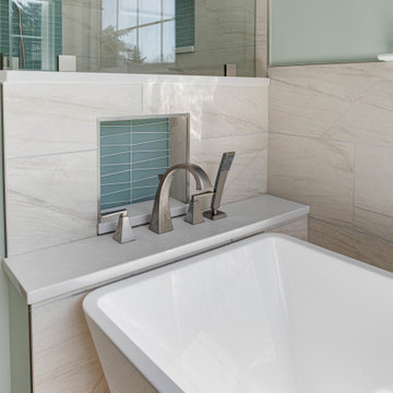 Transitional Primary Bathroom Design Dumfries, VA