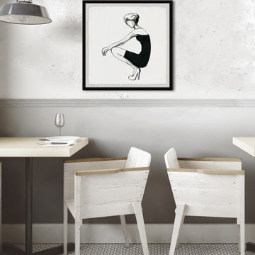 "Faceless" Framed Painting Print