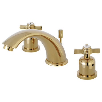 Kingston Brass KB8962ZX 8 in. Widespread Bathroom Faucet, Polished Brass