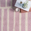 nuLOOM Hand Tufted Wool Lemuel Geometric Kids Area Rug, Baby Pink 4'x6'