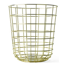 Wire Waste Basket brass waste basket | houzz Wire Waste Basket brass waste basket | houzz