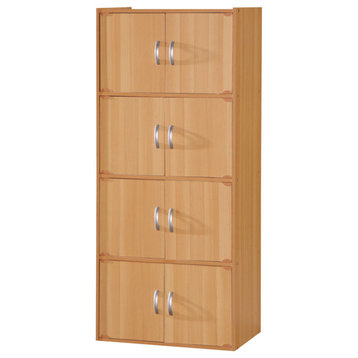 8-Door Storage Cabinet, Beech