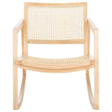 Safavieh Couture Perth Rattan Rocking Chair, Natural