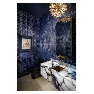 Mondrian - Eclectic - Powder Room - Orlando - by Morrone Interiors