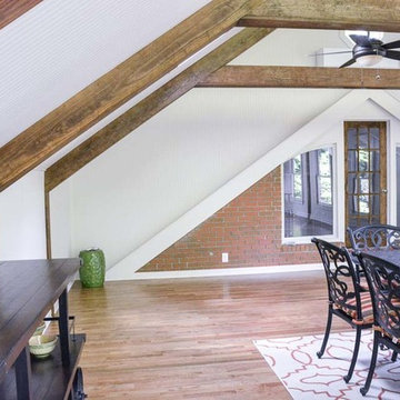 4 Season sunroom addition with cathedral ceilings