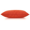 GDF Studio Corona Outdoor Patio Water Resistant Pillows, Orange, 4 Piece Set