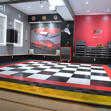 Awesome Home Garage Makeover with RaceDeck® Garage flooring