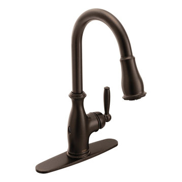 Moen Brantford 1-Handle High Arc Pulldown Kitchen Faucet, Oil Rubbed Bronze