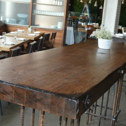 Reclaimed & New Custom Dining Table Tops - Table Tops And Bases