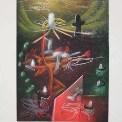 Green Abstract Artworks - Roberto Matta - Products