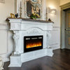 Electric Fireplace with Remote, Wall-mount/Fully embedded/Semi-embedded, 36"