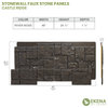 Castle Rock Stacked Stone, StoneWall Faux Stone Siding Panel,, River Moss
