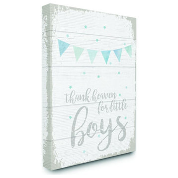 The Kids Room by Stupell Thank Heaven Boys Blue Kids Word Design, 30 x 40