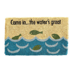 DIRT AT BAY DOORMAT &ndash; WATER'S GREAT - NEW - Products