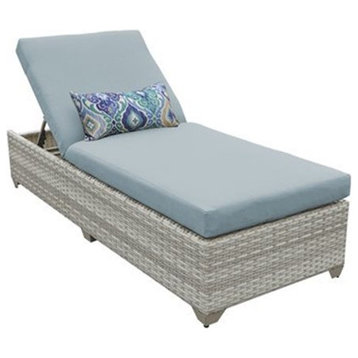 Fairmont Chaise Outdoor Wicker Patio Furniture in Spa