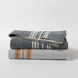 Rustic Linen Blanket - Blankets