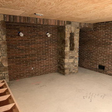 Basement with Speak easy, Theater, Workout room and Lounge area - under constru