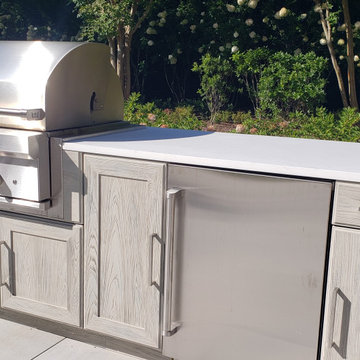 A TENNIS SLAM OUTDOOR KITCHEN IN EAST HAMPTON, NY