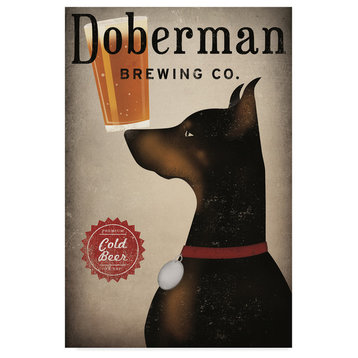 Ryan Fowler 'Doberman Brewing Company' Canvas Art