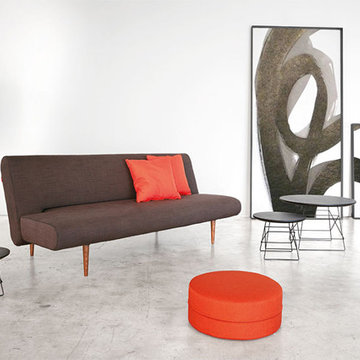 Innovation USA | Unfurl Heavy Natch Brown Sofa Bed | Dark Wood Legs -$1190.36