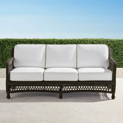 Hampton Sofa in Black Walnut Finish - Patio Furniture And Outdoor Furniture